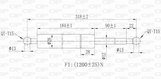 Open Parts Удар в багажника за Volvo V70