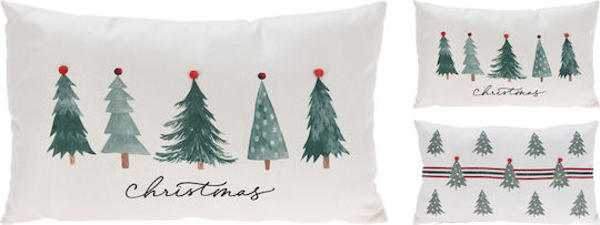 Koopman Christmas Decorative Pillow Rectangular White 30x50cm