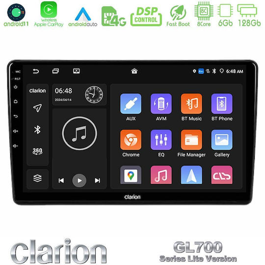 Clarion Ηχοσύστημα Αυτοκινήτου για Alfa Romeo Brera / Spider 2004-2011 (Bluetooth/USB/WiFi/GPS/Apple-Carplay/Android-Auto) με Οθόνη Αφής 9"