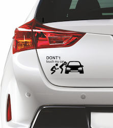 Αυτοκόλλητο Αυτοκινήτου Dont Touch My Car 4 Χρυσό
