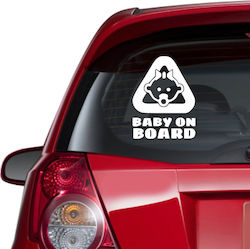 Αυτοκόλλητο Αυτοκινήτου Baby On Board 6 Χρυσό