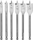 WorkPro Set of 6 Feather Drills for Wood
