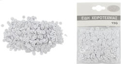 Plastic Craft Sequin White 15gr