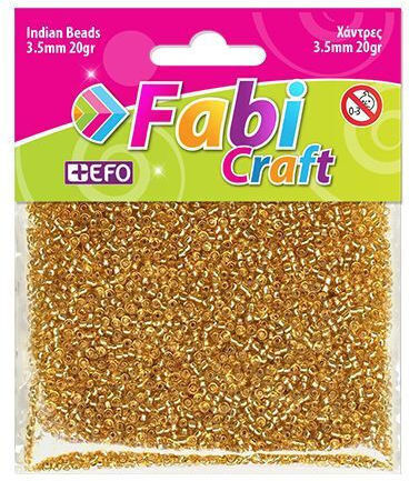 Fabi Χάντρα Χειροτεχνίας Χρυσή 3.5mm 20gr