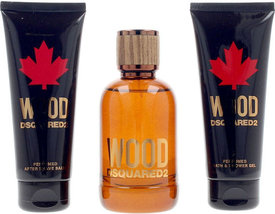 Dsquared2 Wood Мъжки Комплект с Eau de Toilette 3бр