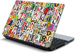 Αυτοκόλλητο Laptop Γράμματα 02 15 6" 37cm X 25cm