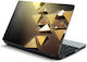 Laptop-Aufkleber Goldene Dreiecke 20" 47cm x 33cm