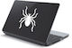 Laptop Sticker White Spider