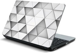 Αυτοκόλλητο Laptop Άσπρα Τρίγωνα 14" 34cm X 23,5cm