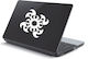 Laptop-Aufkleber Tribal-Design Silber