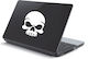 Laptop Sticker Skull 5cm X 6cm WxH