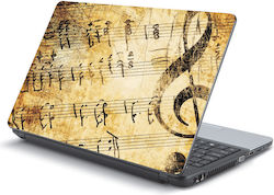 Αυτοκόλλητο Laptop Vintage Music Notes 11 6" 29...