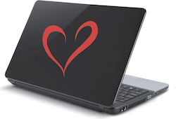Dark Blue Heart Laptop Sticker