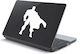 Αυτοκόλλητο Laptop Superhero Πορτοκαλί
