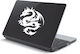 Laptop Sticker Tribal Dragon Yellow