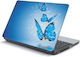 Laptop-Aufkleber Blaue Schmetterlinge 17,3" 41c...