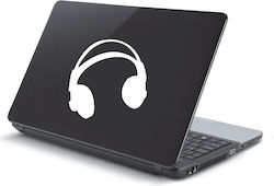 Laptop-Aufkleber Kopfhörer Grün