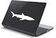 Shark Brown Laptop Sticker