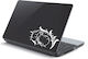 Laptop-Aufkleber Hellgrüne Blume