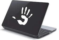 Gelber Laptop-Handballenaufkleber