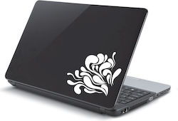 Αυτοκόλλητο Laptop Abstract Flower Μαύρο