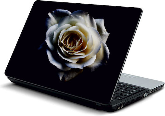 Laptop Sticker White Rose 11.6" 29cm X 21cm