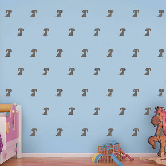 Mini Set Wall Stickers Dogs Gold
