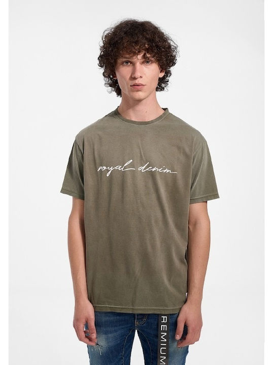 Premium Denim T-shirt Χακί