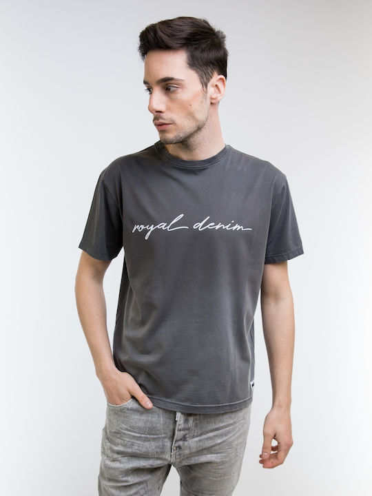 Premium Denim T-shirt Γκρι