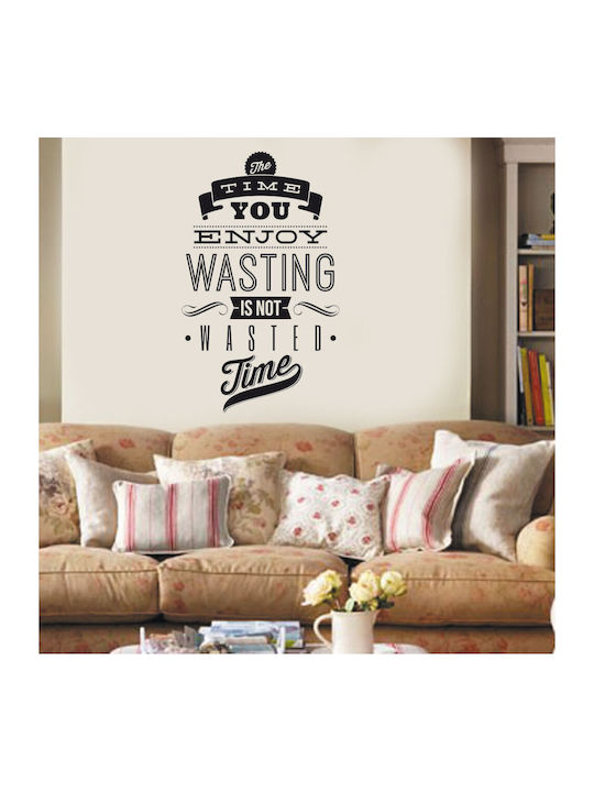 Autocolant Decorativ Perete Wasted Time - Direc...