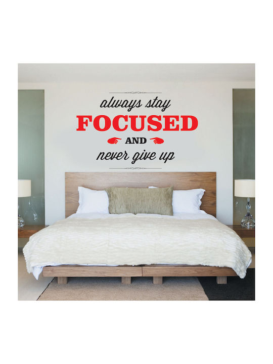 Decorative Sticker Wall Stay Focused - Reverse ...