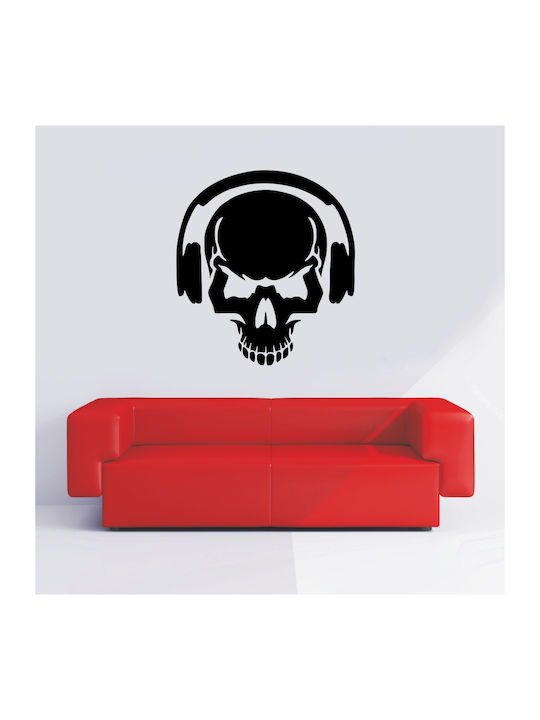 Decorative Wall Sticker Music Skull 1 Piece Orafol