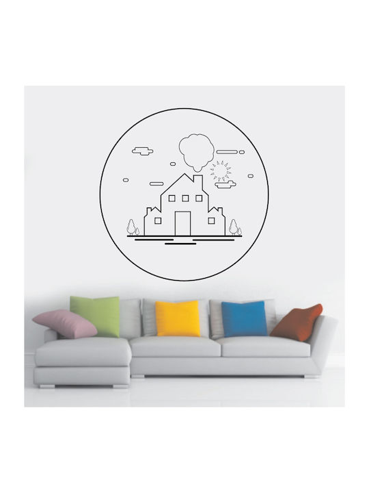 Autocolant Decorativ De Perete Grafic Casă 1 Bu...