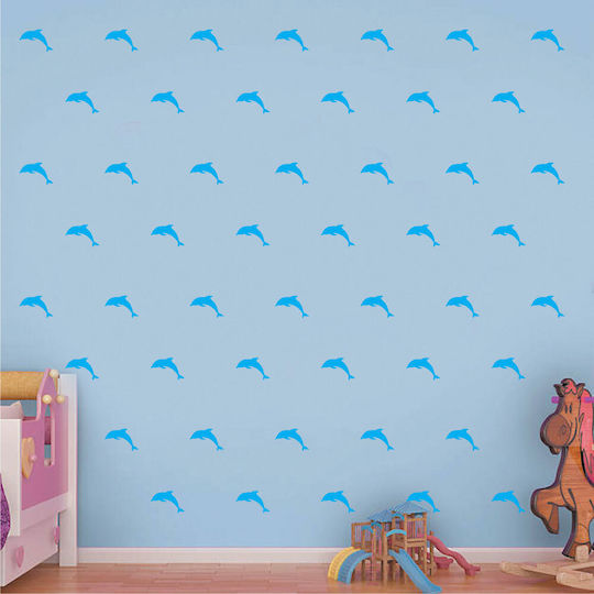 Autocolant Decorativ Perete Delfini Ca În Imagine 1buc Orafol