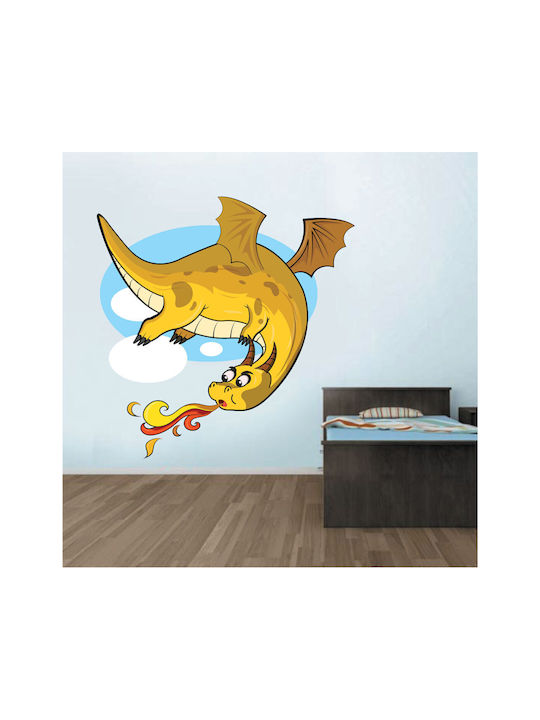 Kinder Wandsticker Cartoon Drache 02 Umgekehrte...
