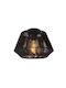 Lucide Lightning Flush Ceiling Mount Light Black with Socket E27