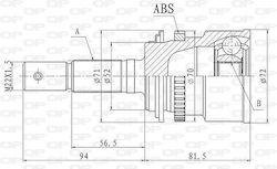 Open Parts Gelenk-Bausatz für Daihatsu Terios