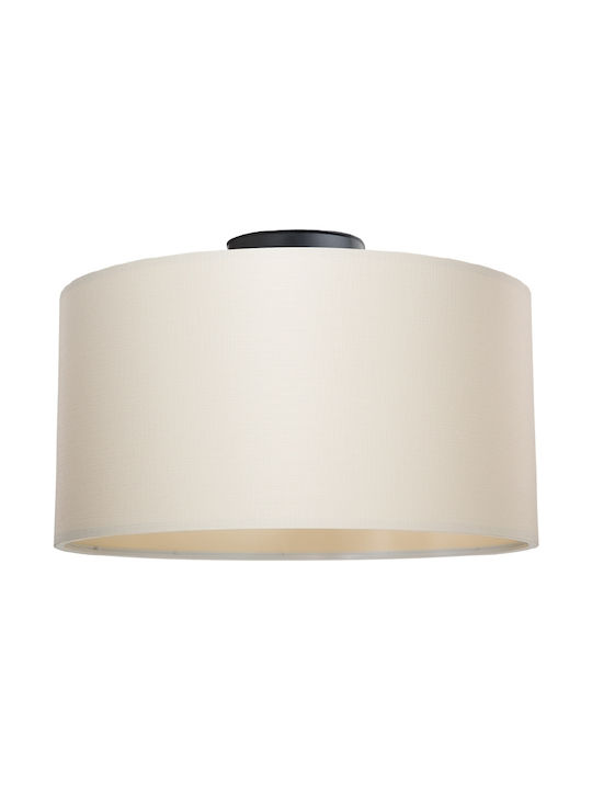 GloboStar Cilio Ceiling Mount Light 38cm Beige with Socket E27