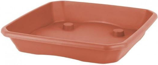 Strend Pro Economy Sq1 Terracotta Square Saucer Pots 17x17cm
