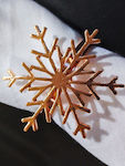 Snowflake Napkin Ring Rose Gold