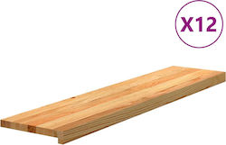 Vidaxl Treppenstufen 12 Stk. Hellbraun 110x30x2...
