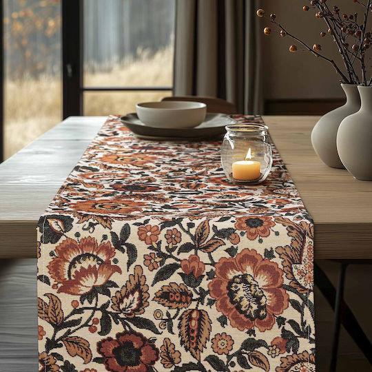 Beauty Home Ράνερ Folklore Κόκκινο 34x250εκ.