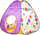 Cort de Joacă pentru Copii Omidă Roșie Format dintr-un Igloo de 68 X 68 X 92 Cm și un Tunel de 105 X 41 X 41 Cm Ușor de Asamblat Fabricat din Material Sintetic Durabil Asigurând Ore de Distracție