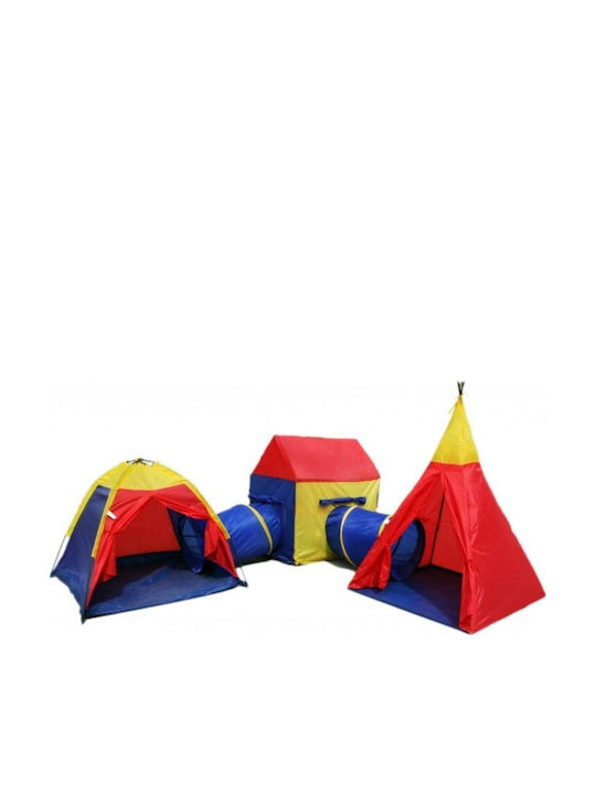 Isp Iplay 5 in 1 Playground Toys & Equipment UV Protection Kids Multifunctional Indoor Outdoor Use House Tent Igloo 2 Intermediate Tunnels