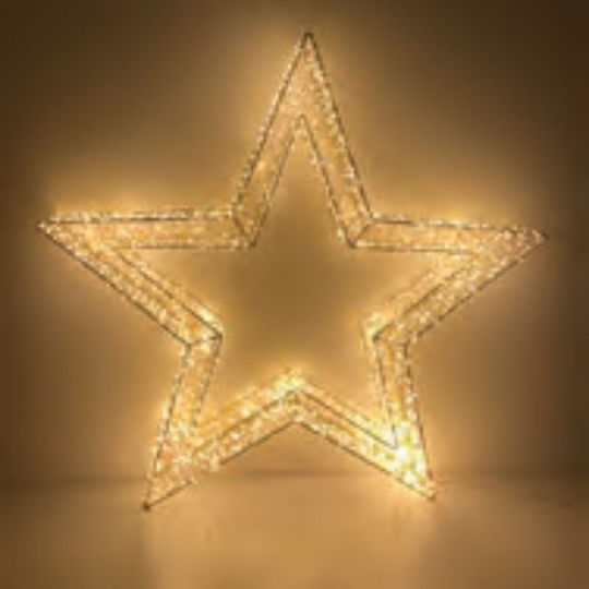 Lucas LED Metal Illuminated Christmas Decorative Star 38x38cm