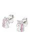 Oxzen Unicorn Детски Обеци Studs Еднорози от Сребро
