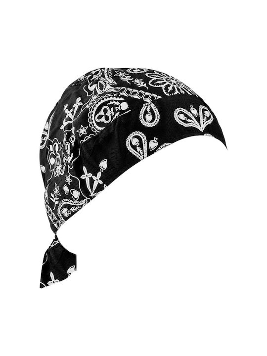 Zan Headgear Бандана за Мотоциклетист Памучна Черен Цвят