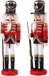 Korbi Wooden Christmas Nutcracker Gray