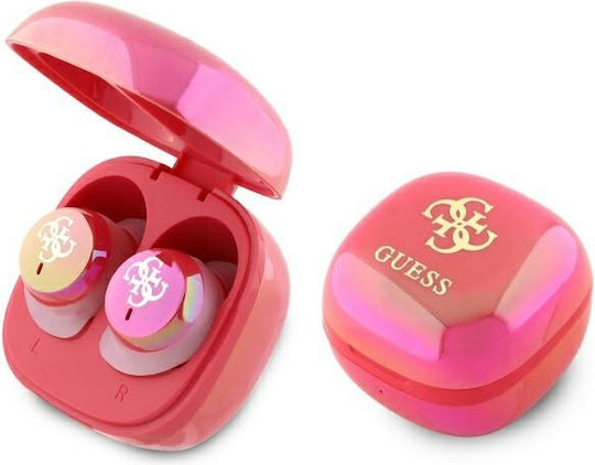 Guess 4G Logo Mini In ear Bluetooth хендсфри Слушалки с Кутийка за Зареждане Розов