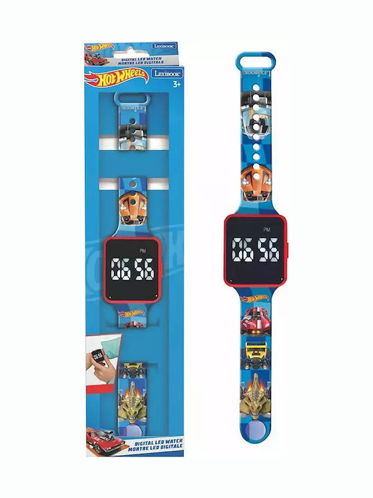 Lexibook Παιδικό Ψηφιακό Ρολόι Hot Wheels Πολύχρωμο